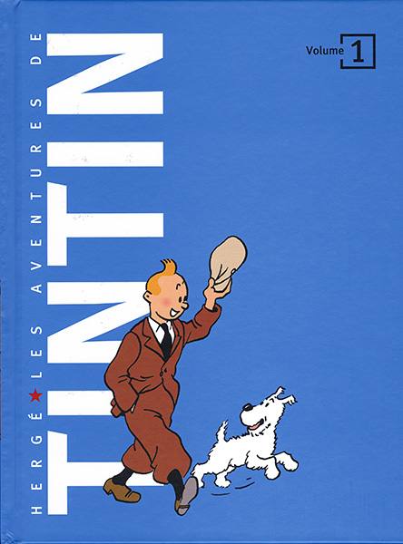 Hergé - (Studios) Tintin et Milou, mise en couleurs à la gouache pour le  bleu accompagnée de son film noir de la case …